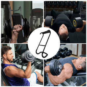 1Piece Dumbbell Spotter Hooks Hangers Hold up 225LB Heavy Power Dumbbells Rack Attachments Safety Connector for Dumbbell Press