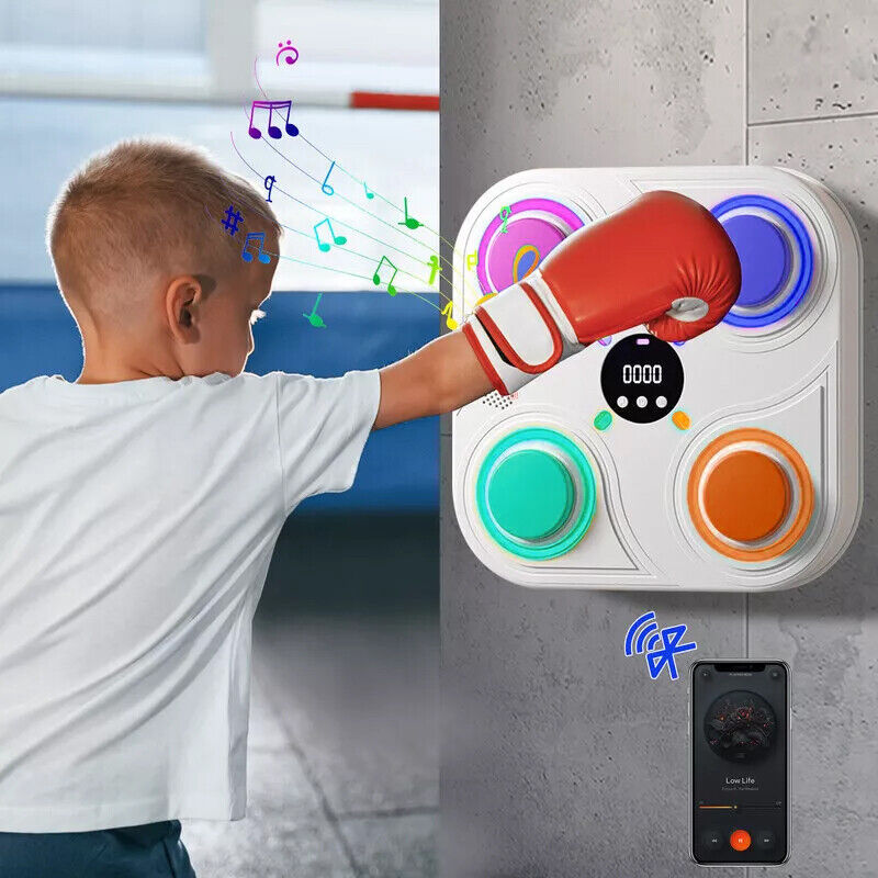 Smart Boxing Music Machine with LED & Bluetooth
