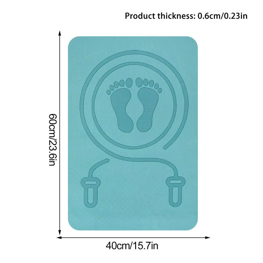 Anti-Noise Jump Rope Mat Floor Mats Exercise Shock Absorption Yoga Mat TPE Skipping Mat Non Slip Thickening Yoga Fitness Mats
