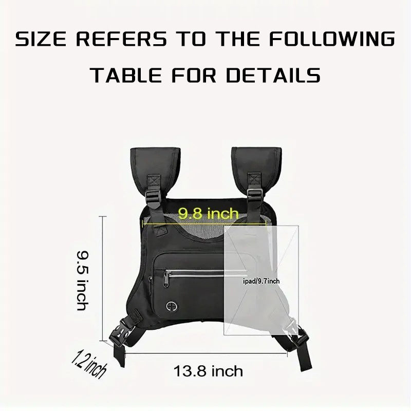 Reflective Sports Chest Bag – Breathable & Secure