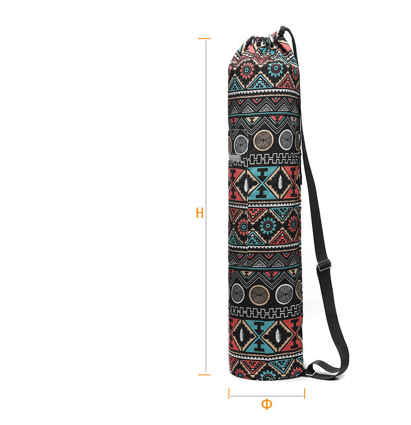 Canvas Yoga Mat Bag with Shoulder Strap