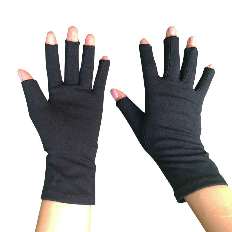 Breathable Half Finger Health Care Gloves