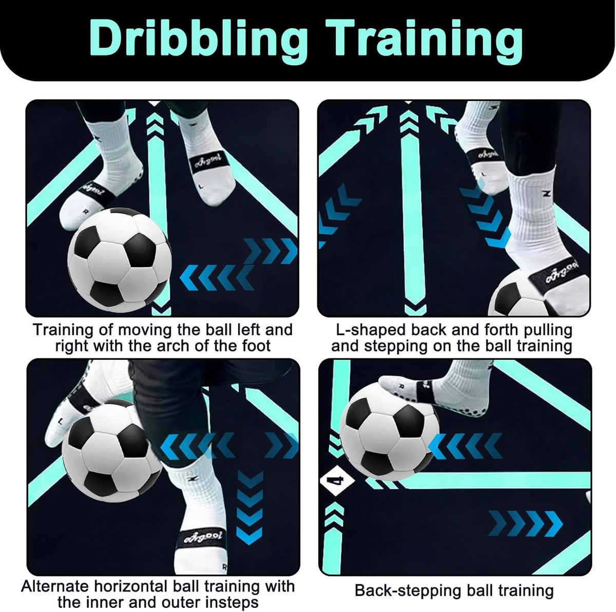 Non-Slip Soccer Training Mat for Solo Practice