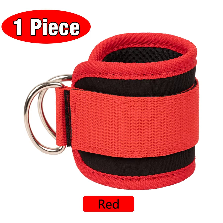 Fitness Ankle Straps Adjustable D-Ring Support Cuffs Gym Leg Strength Workouts Pulley with Buckle Sports Guard Safety Abductors