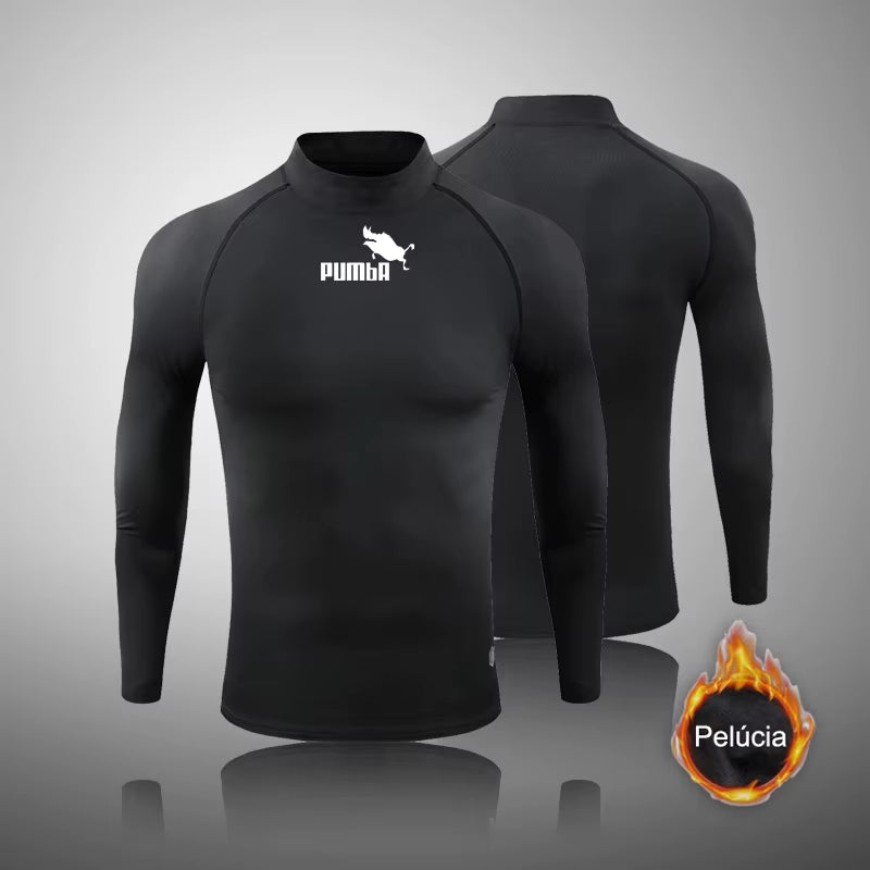 Winter Fleece Thermal Underwear Sets Men'S Long Johns Compression Sports Underwear Warm Base Layer Track Suit Men Sportswear