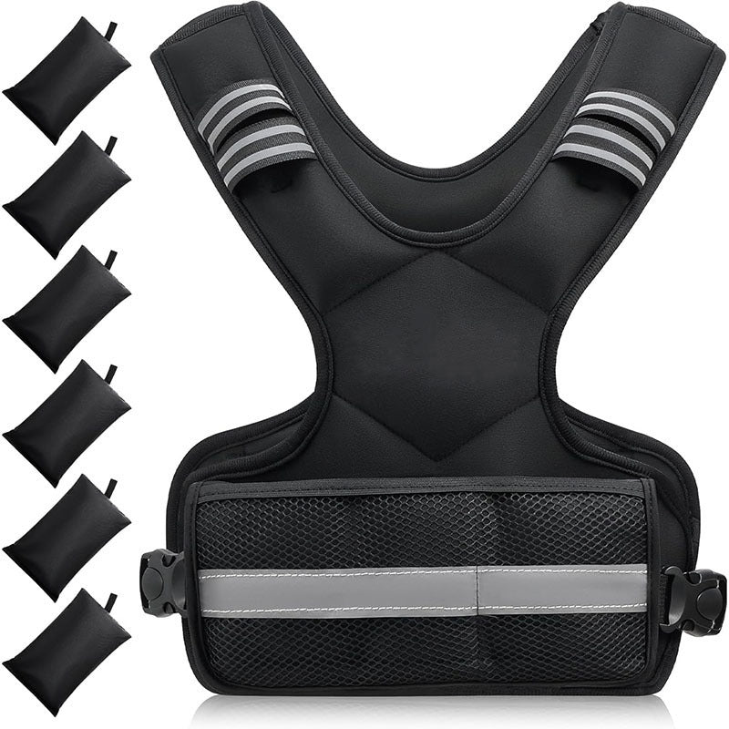 Adjustable Reflective Weight Vest – Fitness Gear