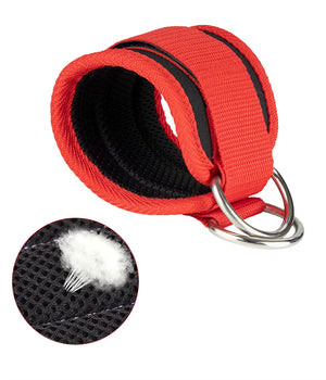 Fitness Ankle Straps Adjustable D-Ring Support Cuffs Gym Leg Strength Workouts Pulley with Buckle Sports Guard Safety Abductors