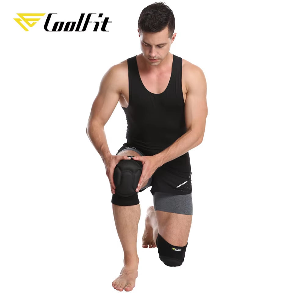 1 Pair Thickening Football Volleyball Extreme Sports Knee Pads Brace Support Protect Cycling Knee Protector Kneepad
