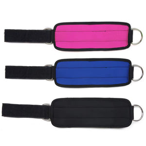 Body Building Resistance Band D-Ring Ankle Strap Buckle Gym Newest Multi Thigh Leg Ankle Cuffs Power Weight Lifting Fitness Rope
