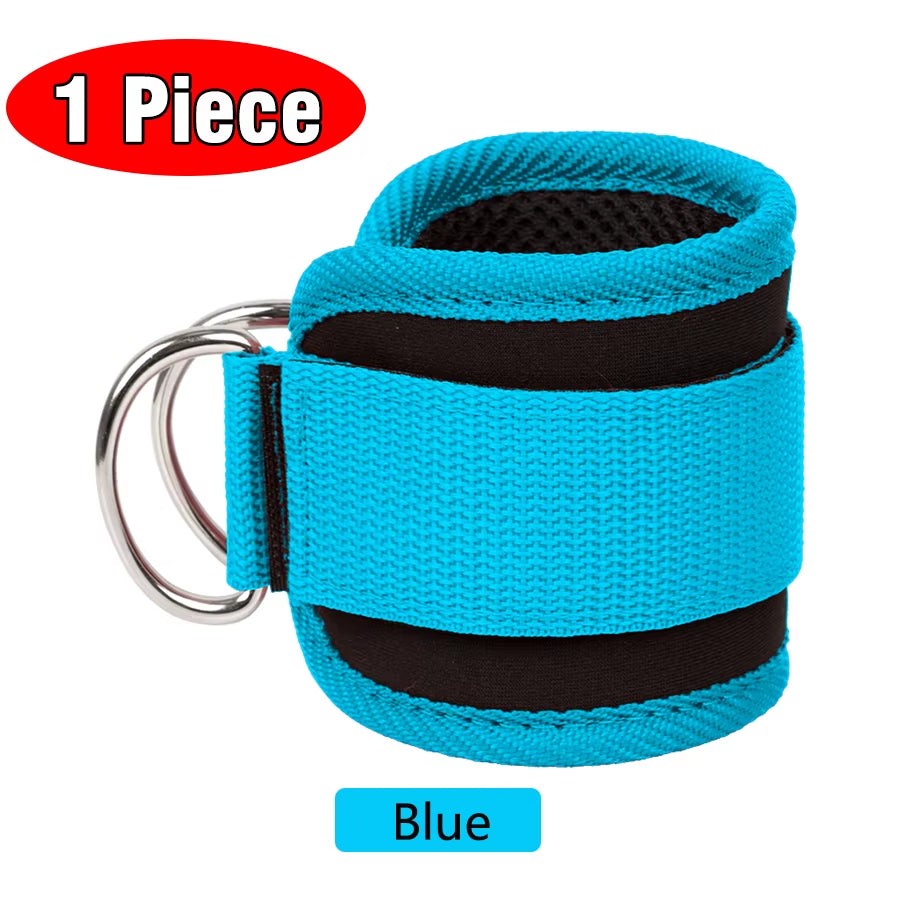 Fitness Ankle Straps Adjustable D-Ring Support Cuffs Gym Leg Strength Workouts Pulley with Buckle Sports Guard Safety Abductors