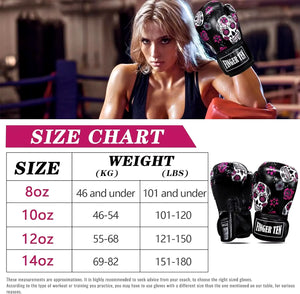 Boxing Gloves Women Punching Sparring Kickboxing MMA Training 1 Pair,Heavy Bag Glove for Boxing Punching Bag 8 10 12 14 OZ