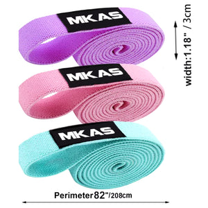 Long Resistance Loop Band Set Unisex Fitness Yoga Elastic Bands Hip Circle Thigh Squat Band Workout Gym Equipment for Home