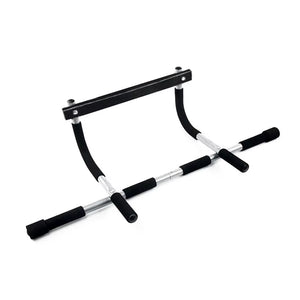 Door Mounted Bar Max Limit 100KG Fitness Workout Bar Steel Fitness Trainer Multi-Grip Strength with Padded Handles for Home Gym