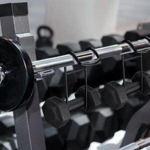 1Piece Dumbbell Spotter Hooks Hangers Hold up 225LB Heavy Power Dumbbells Rack Attachments Safety Connector for Dumbbell Press