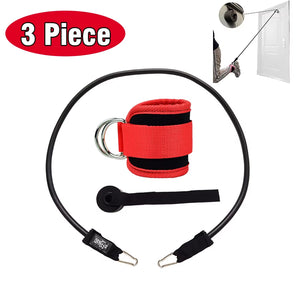 Fitness Ankle Straps Adjustable D-Ring Support Cuffs Gym Leg Strength Workouts Pulley with Buckle Sports Guard Safety Abductors