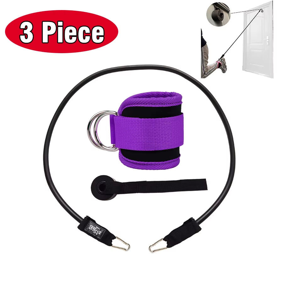 Fitness Ankle Straps Adjustable D-Ring Support Cuffs Gym Leg Strength Workouts Pulley with Buckle Sports Guard Safety Abductors