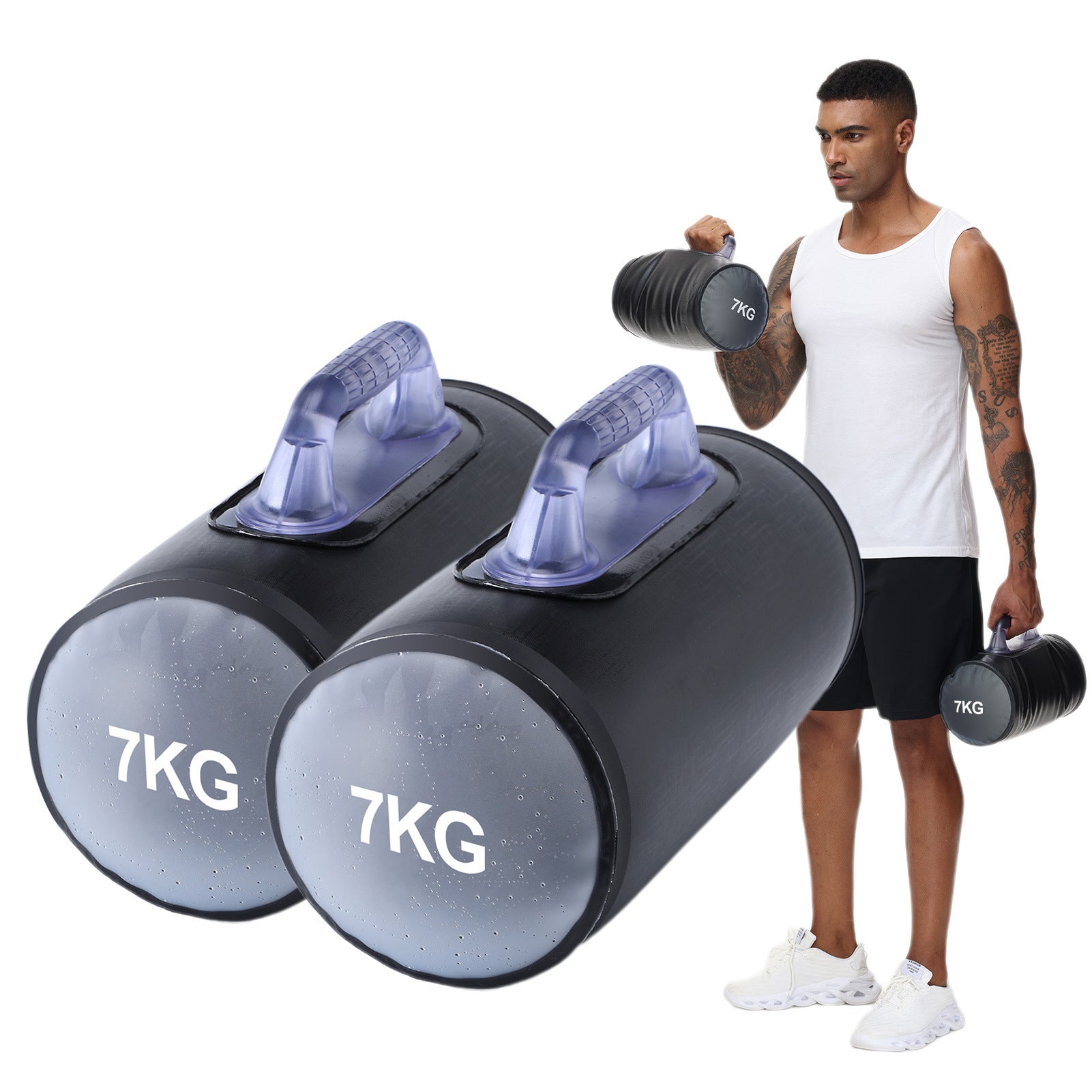 14kg Pair Foldable Water Dumbbells