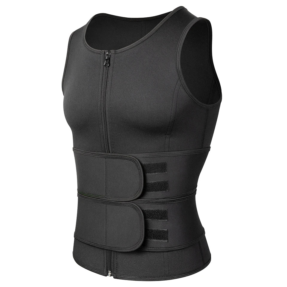 Men Shapewear Waist Trainer Sauna Suit Sweat Vest Slimming Underwear Weight Loss Shirt Fat Burner Workout Tank Tops Body Shaper