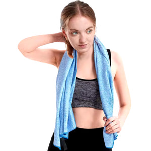 Microfiber Quick Dry Gym Towel Silver ION Odorfree Absorbent Fiber Fast Drying Workout Gear for Body Sweat Working Out Towels