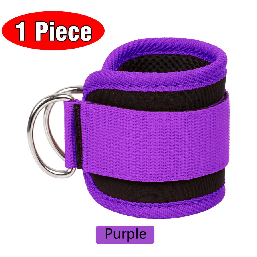 Fitness Ankle Straps Adjustable D-Ring Support Cuffs Gym Leg Strength Workouts Pulley with Buckle Sports Guard Safety Abductors