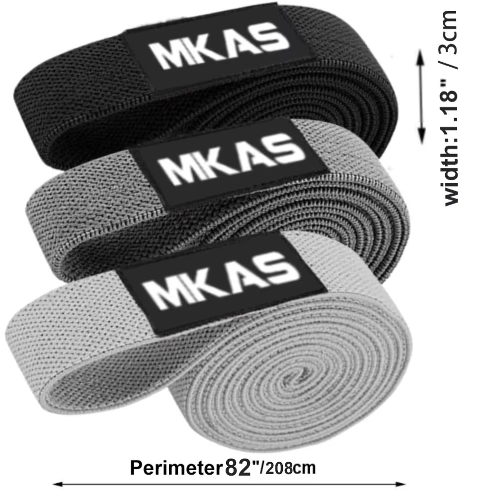 Long Resistance Loop Band Set Unisex Fitness Yoga Elastic Bands Hip Circle Thigh Squat Band Workout Gym Equipment for Home