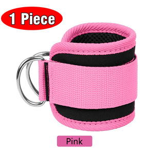 Fitness Ankle Straps Adjustable D-Ring Support Cuffs Gym Leg Strength Workouts Pulley with Buckle Sports Guard Safety Abductors