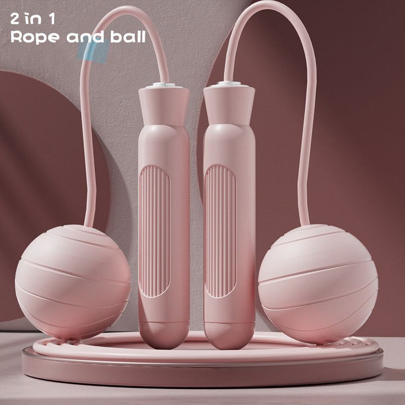 2-in-1 Adjustable Speed Jump Rope Set