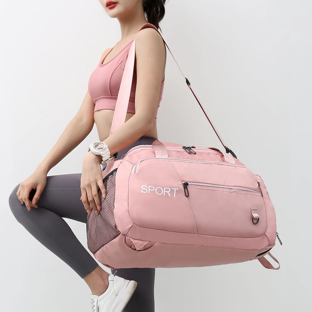 Waterproof Gym Travel Bag w/ Shoe Compartment