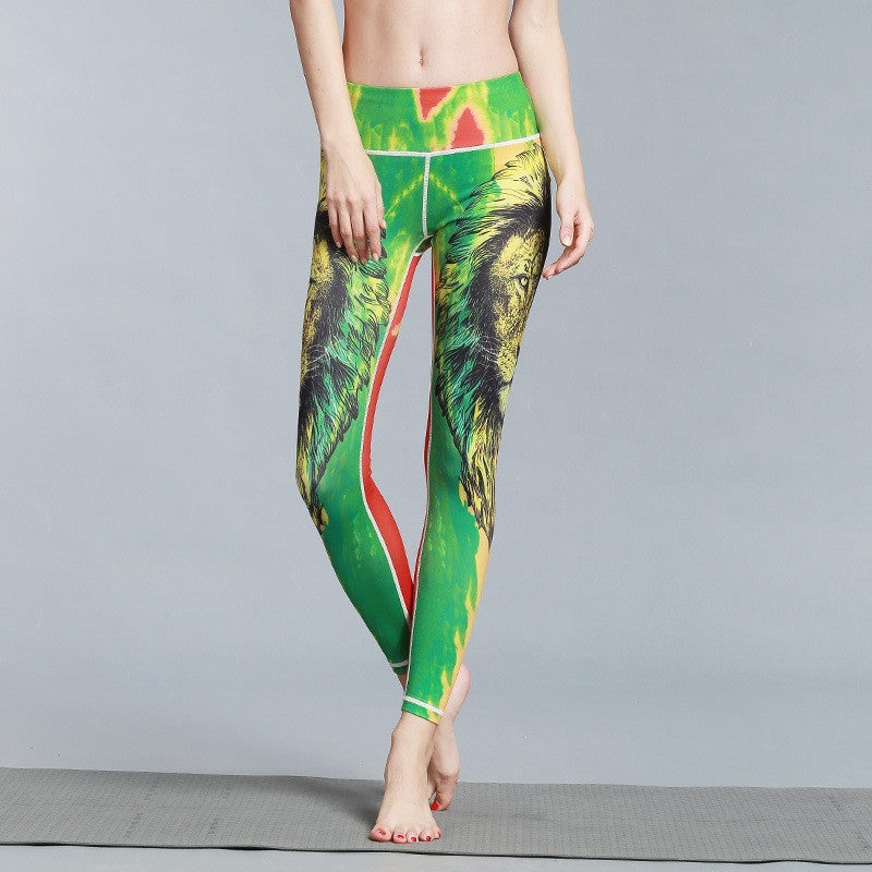 Women's Yoga Leggings – Outdoor Sport Printed Tights