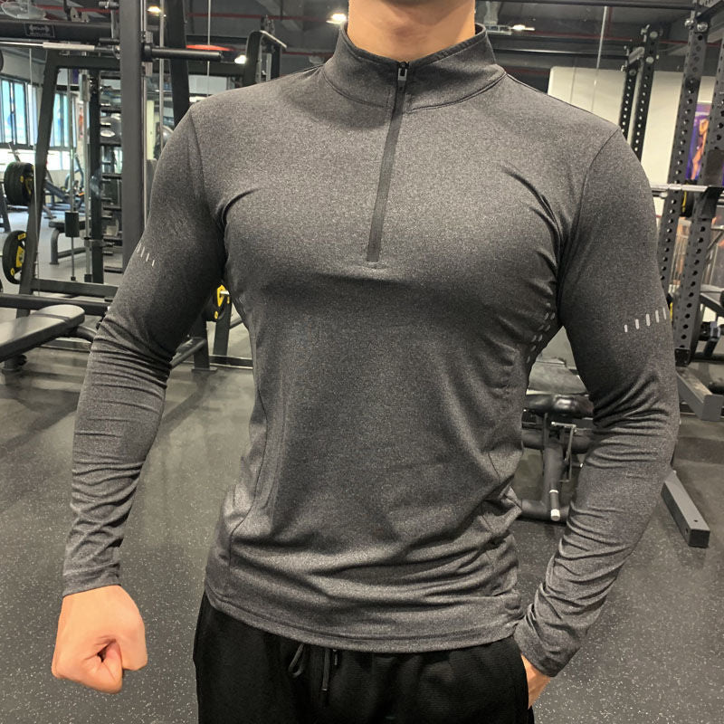 Men’s Half-Zip Fitness Top – Sweat-Wicking Gear