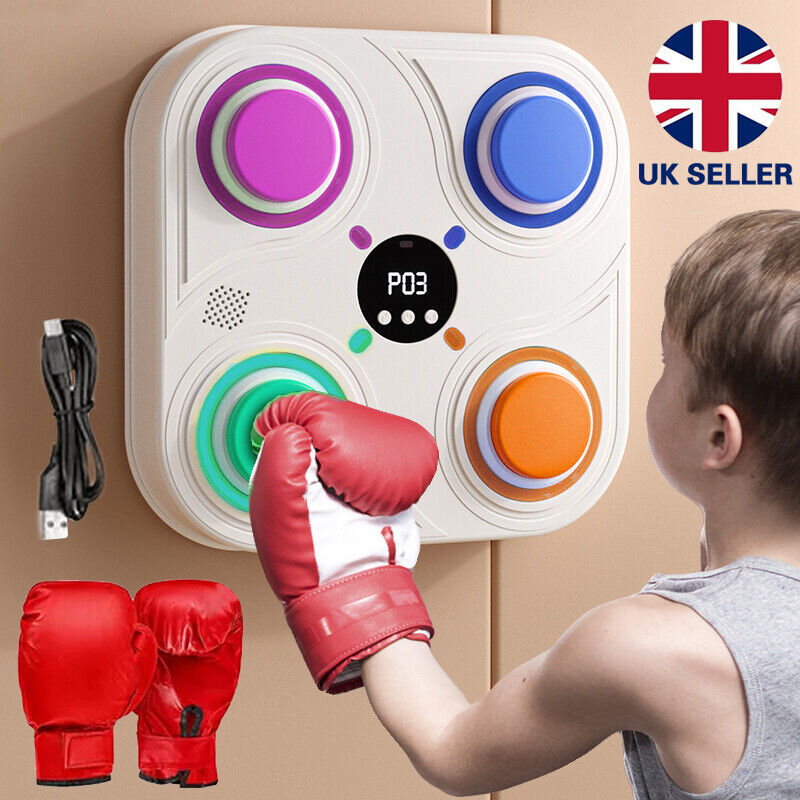 Smart Boxing Music Machine with LED & Bluetooth