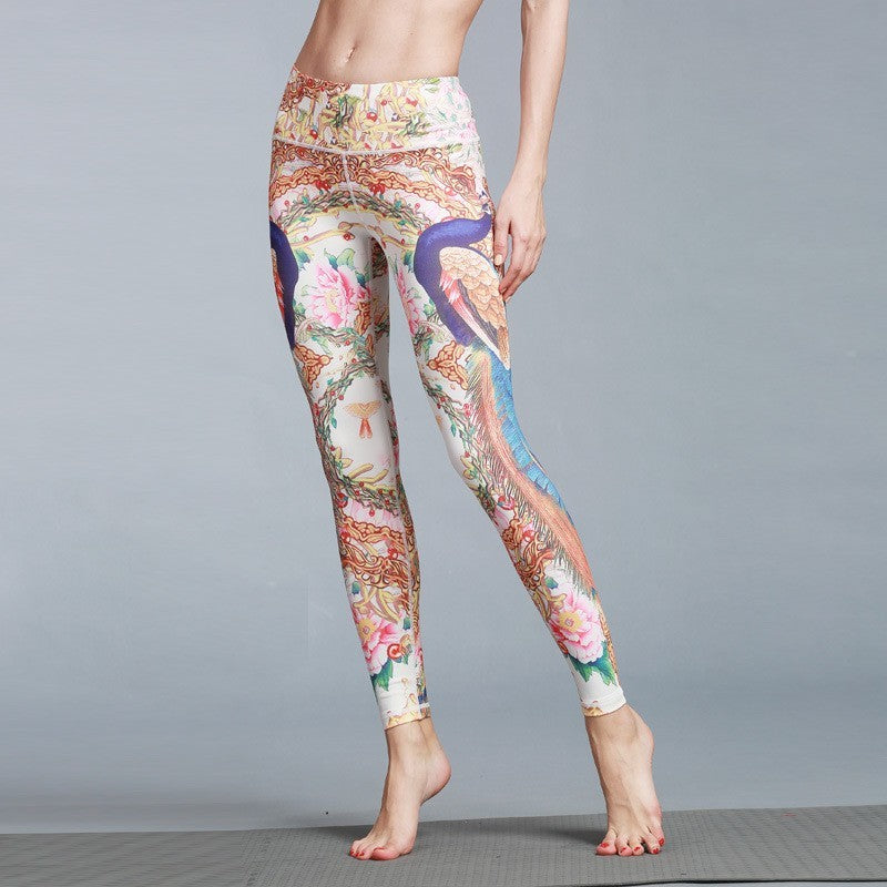 Women's Yoga Leggings – Outdoor Sport Printed Tights