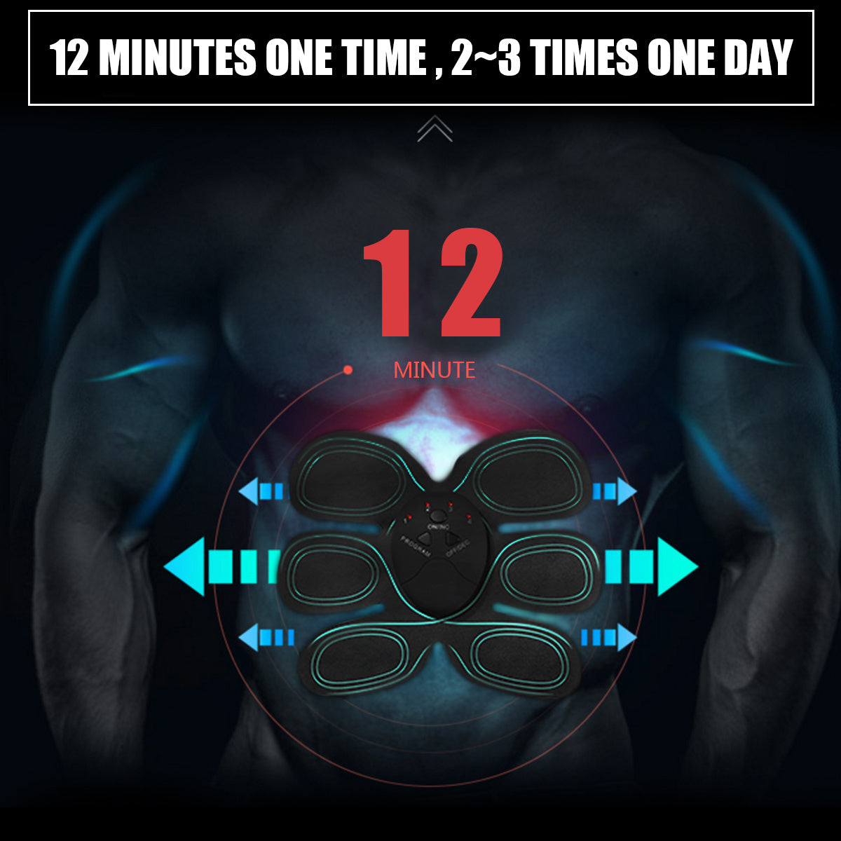 Smart ABS Muscle Trainer – Battery Powered Patch