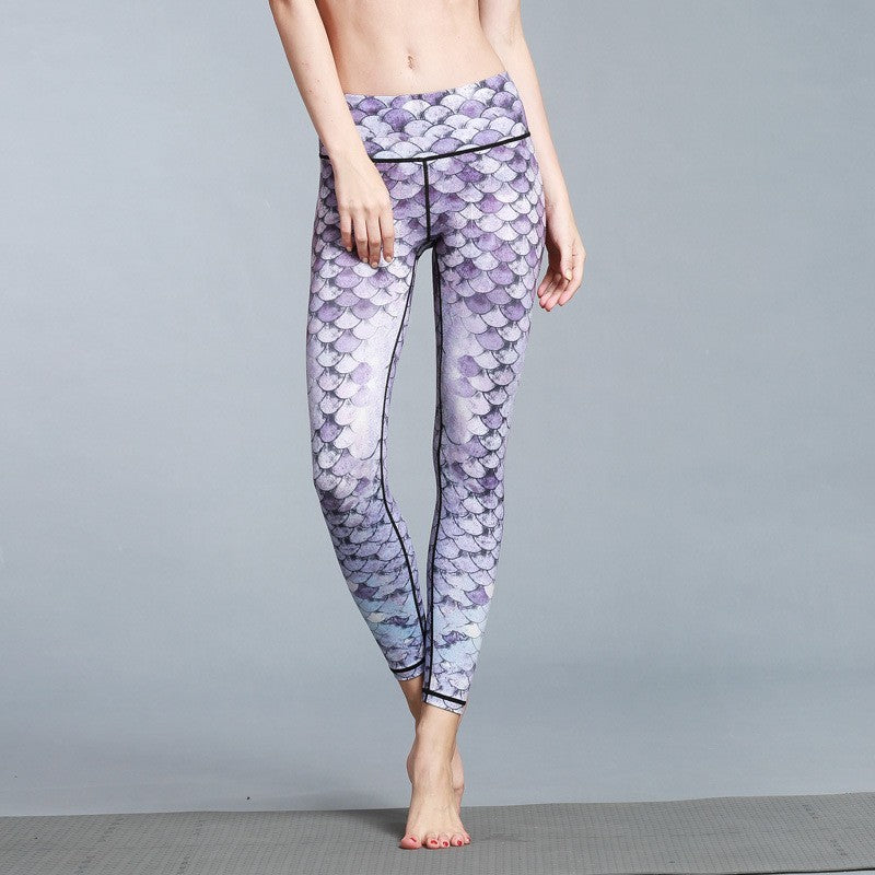 Women's Yoga Leggings – Outdoor Sport Printed Tights