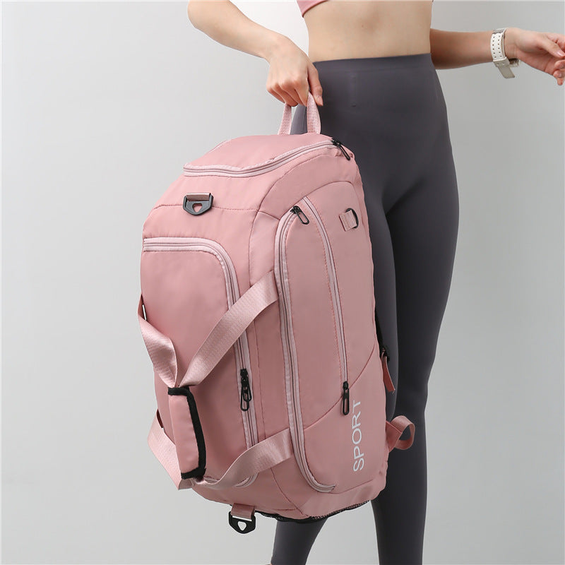 Waterproof Gym Travel Bag w/ Shoe Compartment