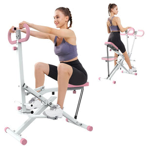 [Fahuac] Squat Machine for Home,Ride & Rowing Machine for Botty Glutes Butt Thighs,Ab Back/Leg Press Hip Thrust,330Lbs Foldable Exercise Equipment