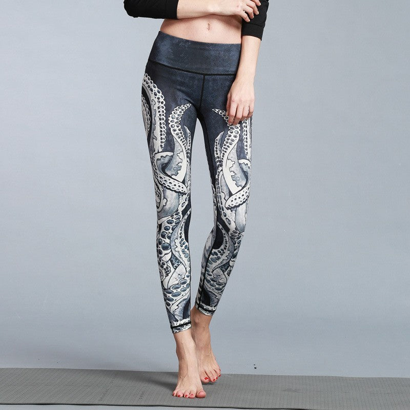 Women's Yoga Leggings – Outdoor Sport Printed Tights