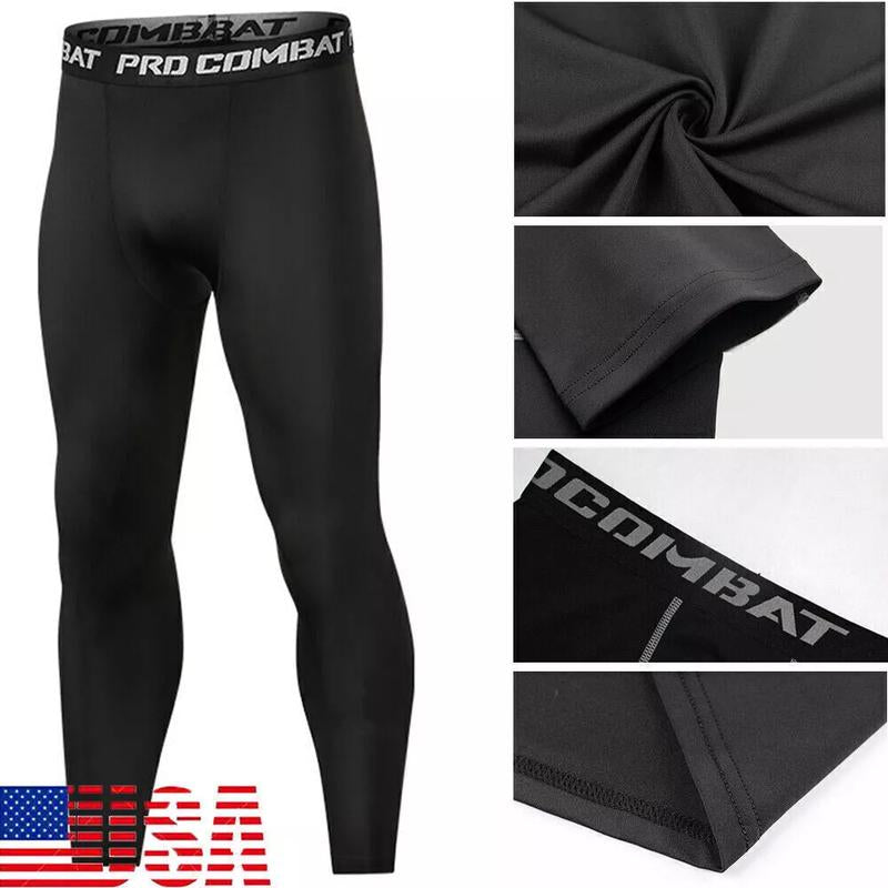 Compression Base Layer Gym Sports Running Training Pants for Men Leggings