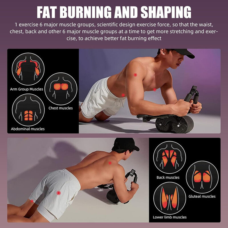 Automatic Rebound AB Roller with Elbow Support