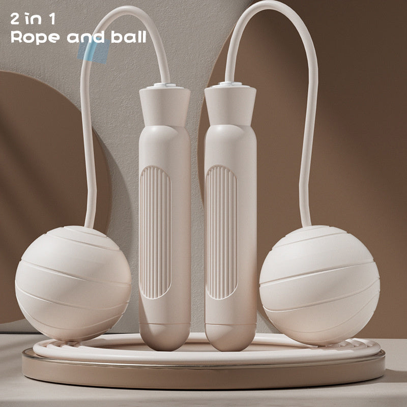 2-in-1 Adjustable Speed Jump Rope Set