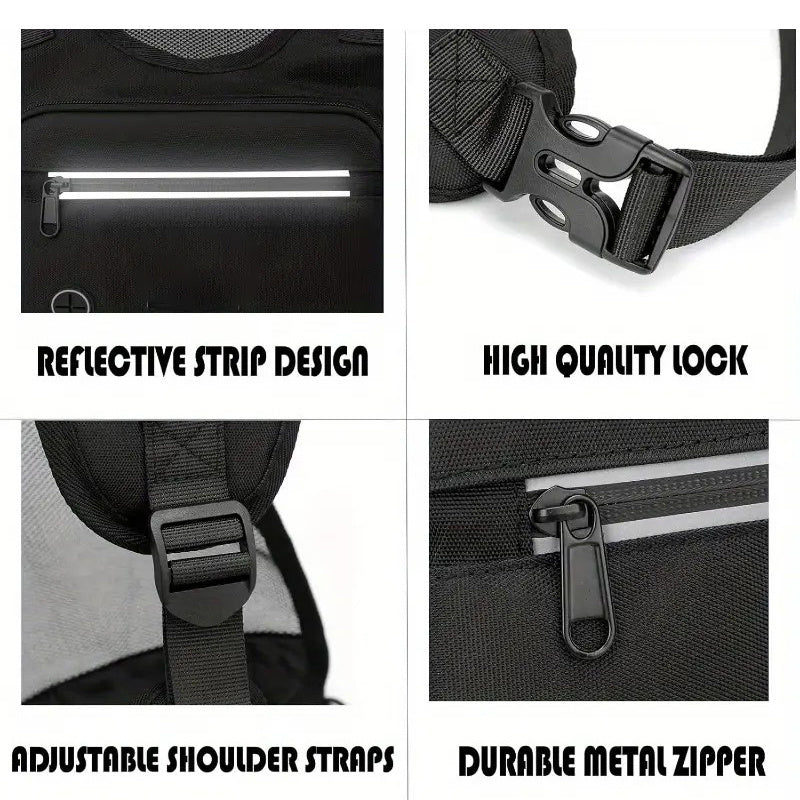 Reflective Sports Chest Bag – Breathable & Secure