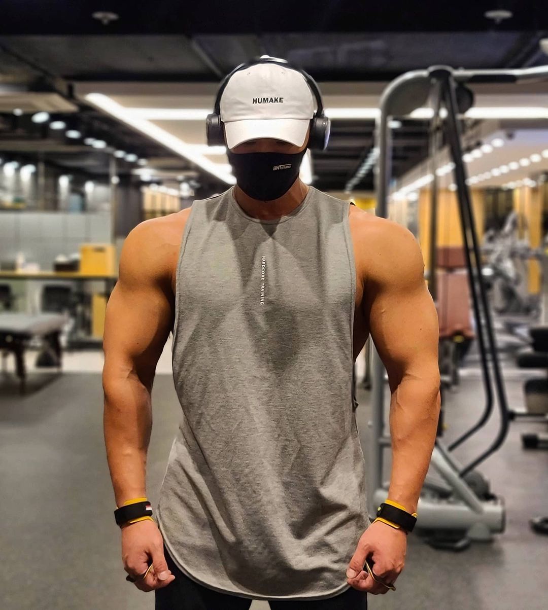Men's Elastic Fitness Vest Loose Waistcoat