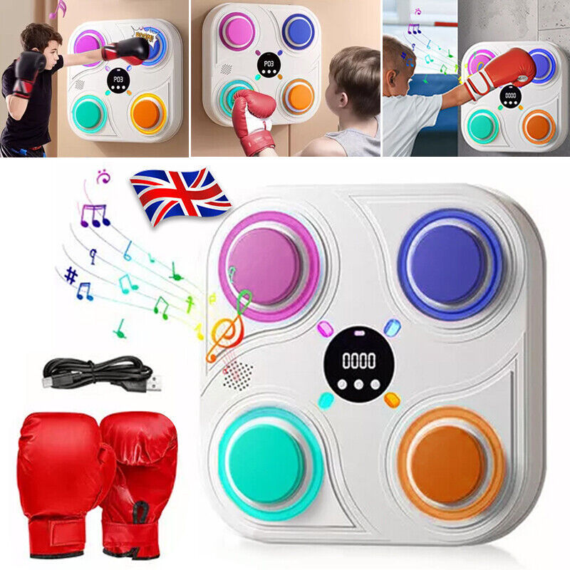 Smart Boxing Music Machine with LED & Bluetooth