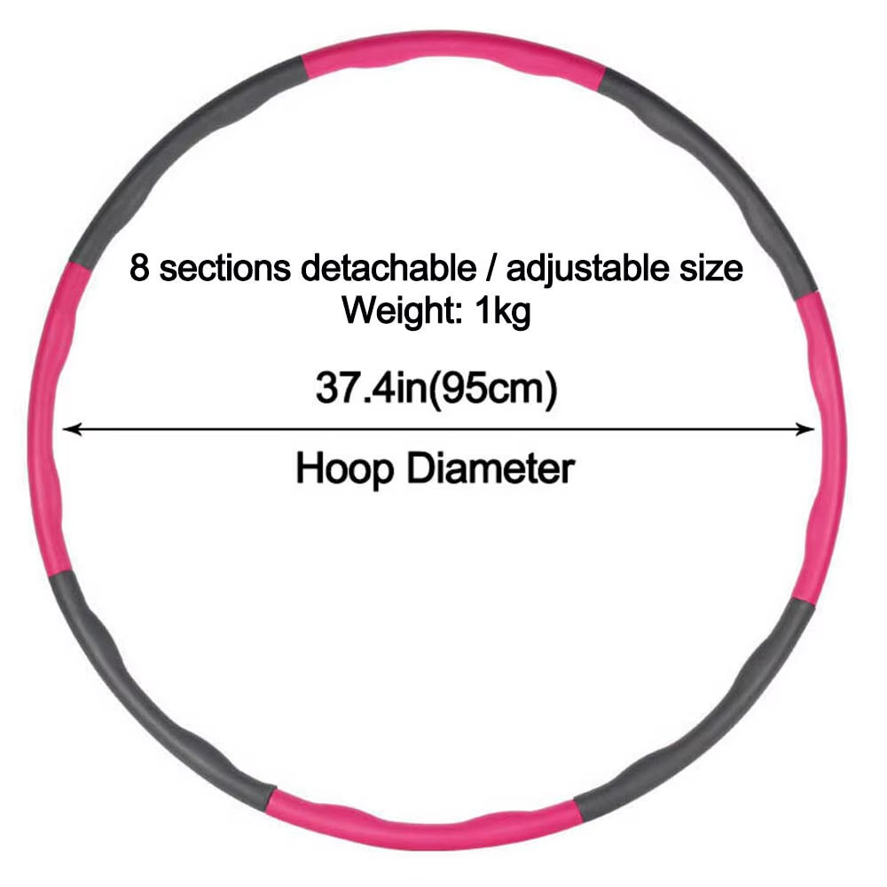 Removable Hula Circle Hoops for Adults Sport Slimming Fitness Equipment Training Ring Circle Adjustable Hoola Hoop for Women