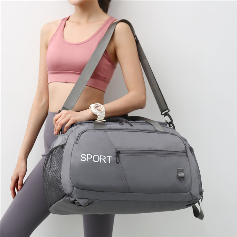 Waterproof Gym Travel Bag w/ Shoe Compartment
