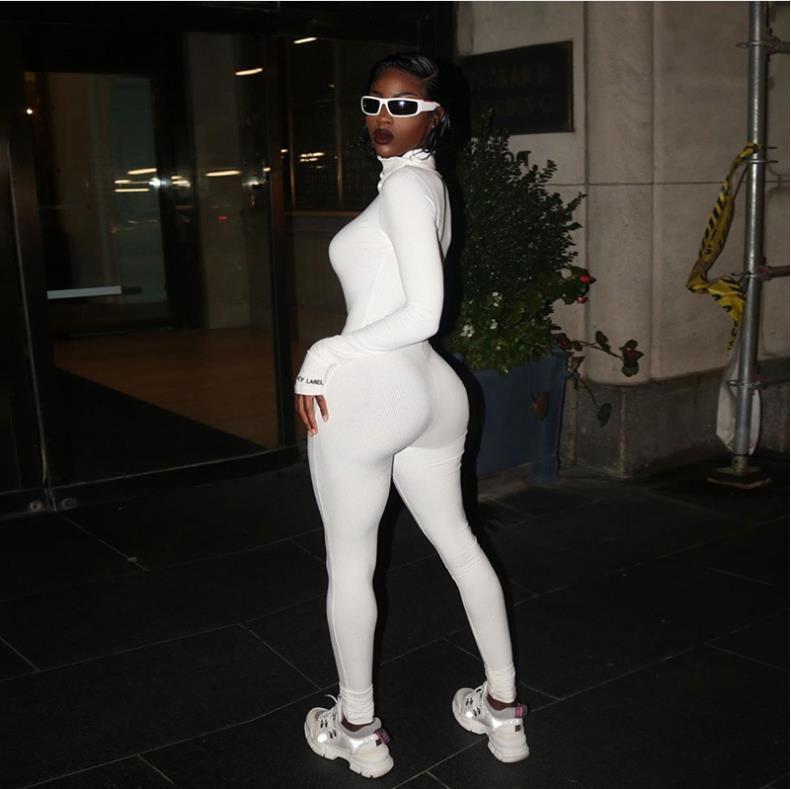 High Collar Fitness Jumpsuit for Women
