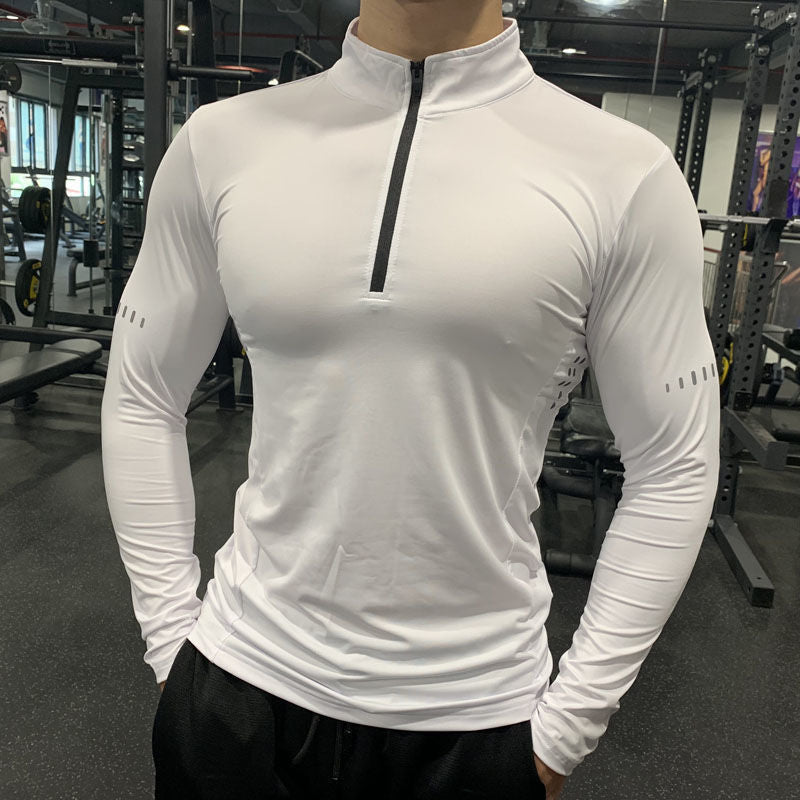 Men’s Half-Zip Fitness Top – Sweat-Wicking Gear