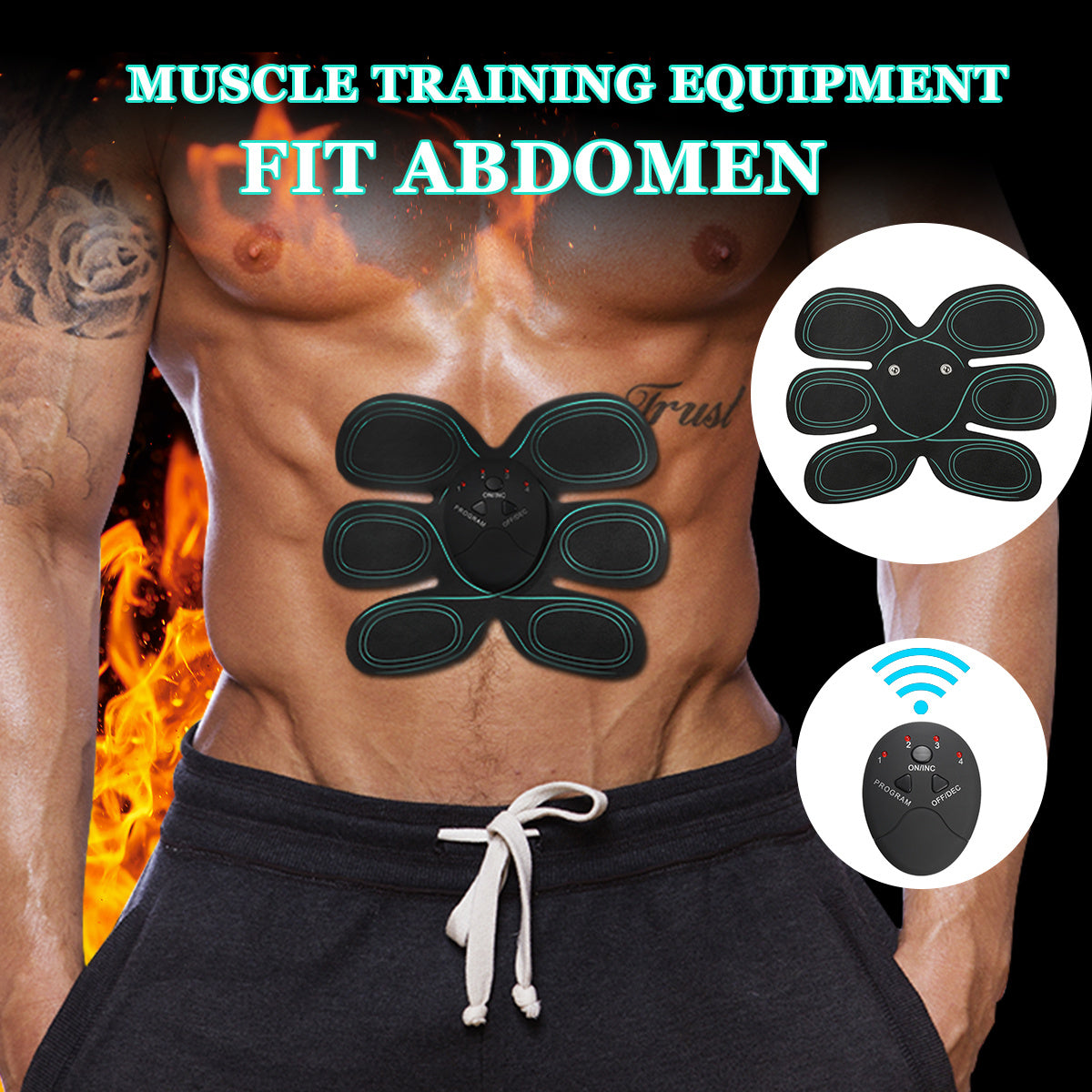 Smart ABS Muscle Trainer – Battery Powered Patch