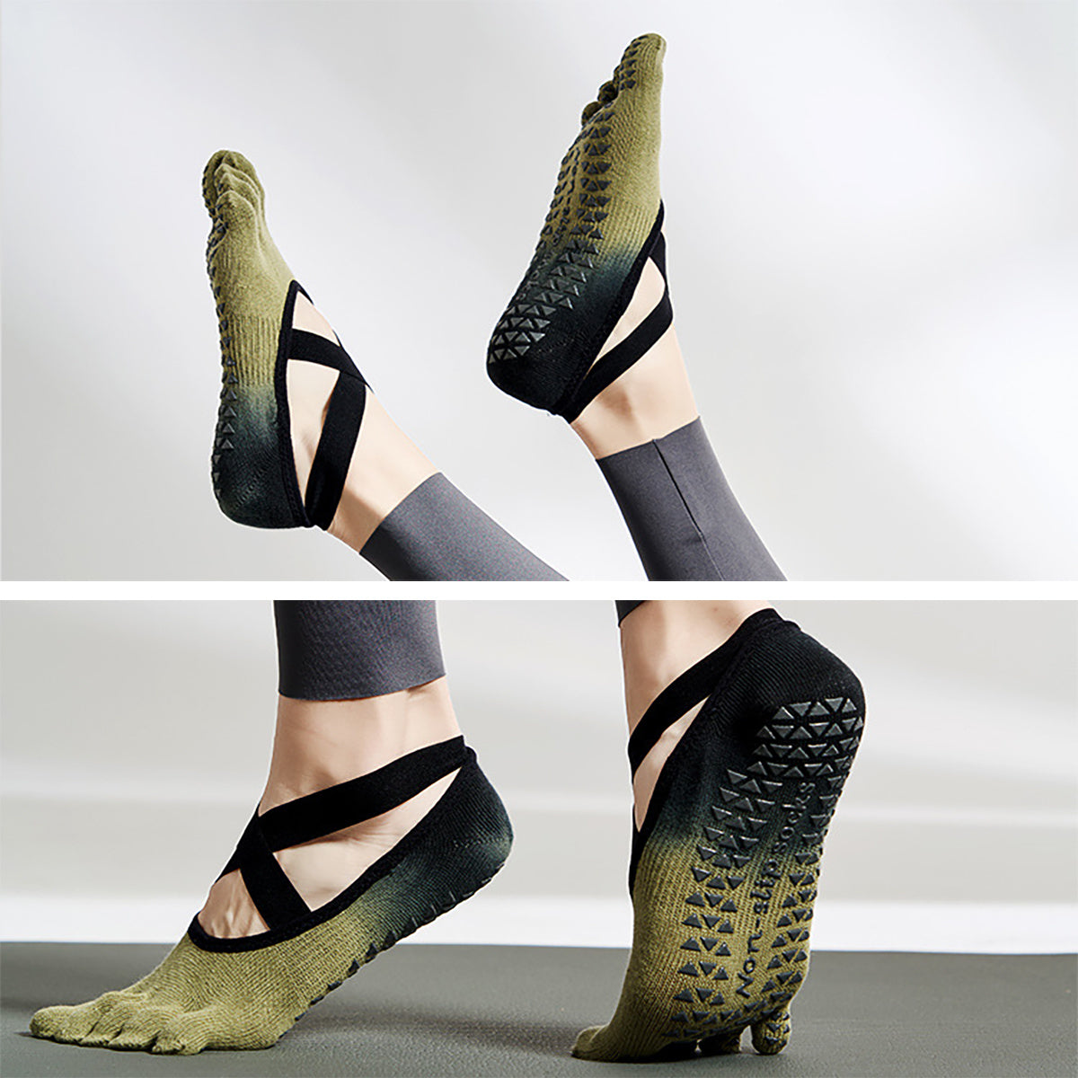 Non-Slip Yoga Socks with Grips for Women