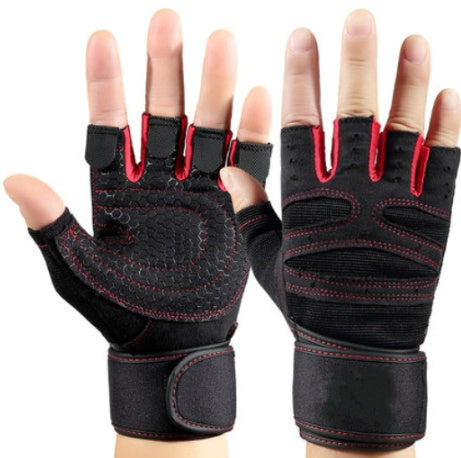 Half Finger Gym Gloves – Breathable & Grippy